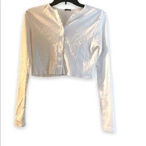 Brandy Melville Long Sleeve Button Down Top